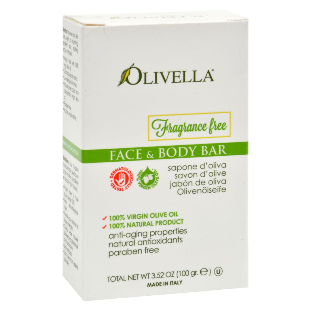 Olivella Fragrance Free Face And Body Bar - 3.52 Oz - Maras Green